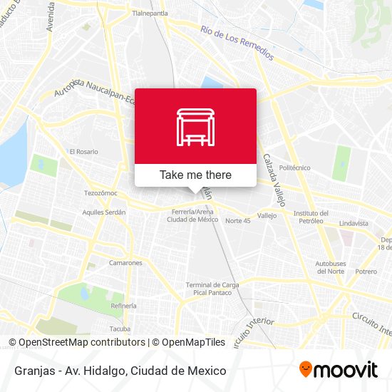 Granjas - Av. Hidalgo map