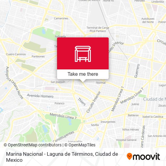 Marina Nacional - Laguna de Términos map