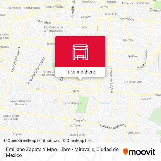 Mapa de Emiliano Zapata Y Mpo. Libre - Miravalle