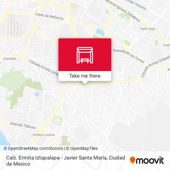 Calz. Ermita Iztapalapa - Javier Santa María map