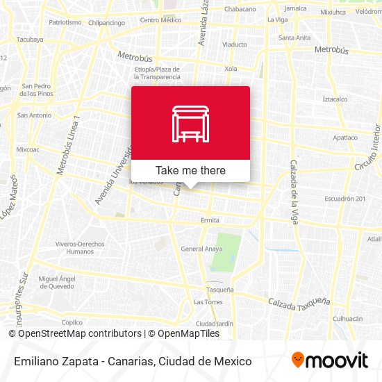 Mapa de Emiliano Zapata - Canarias