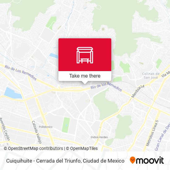 Cuiquihuite - Cerrada del Triunfo map
