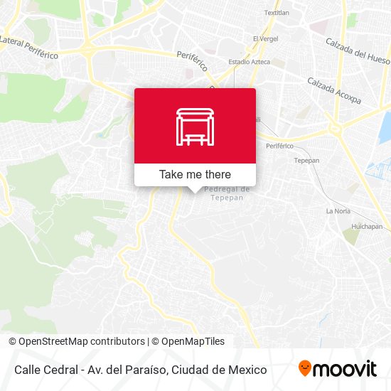 Mapa de Calle Cedral - Av. del Paraíso