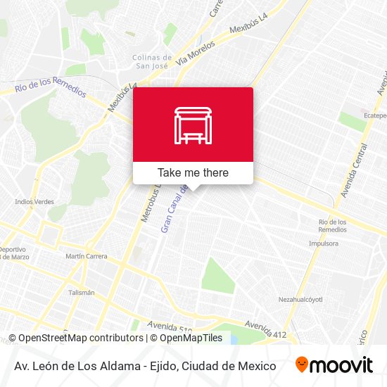 Av. León de Los Aldama - Ejido map