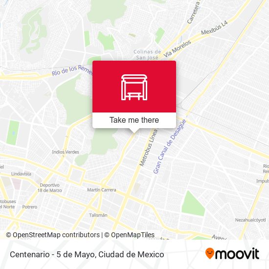 Mapa de Centenario - 5 de Mayo