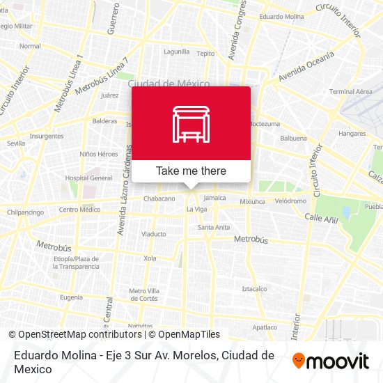 Eduardo Molina  - Eje 3 Sur Av. Morelos map