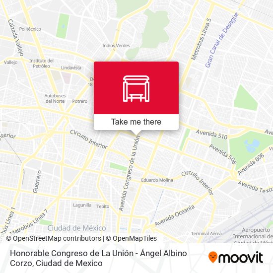 Honorable Congreso de La Unión - Ángel Albino Corzo map