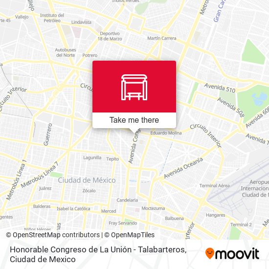 Mapa de Honorable Congreso de La Unión - Talabarteros