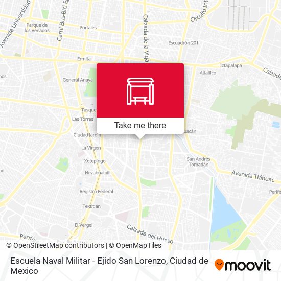 Mapa de Escuela Naval Militar - Ejido San Lorenzo