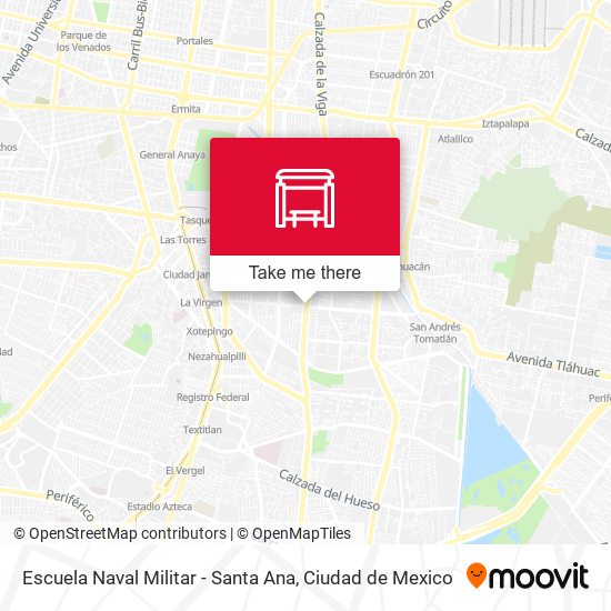 Mapa de Escuela Naval Militar - Santa Ana