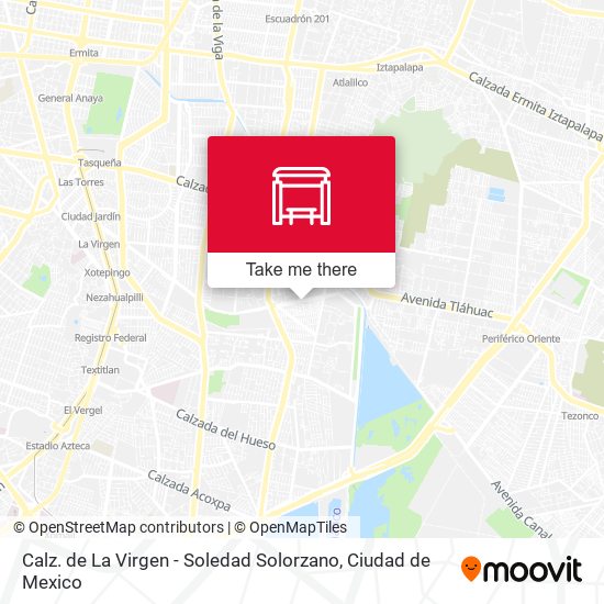 Calz. de La Virgen - Soledad Solorzano map