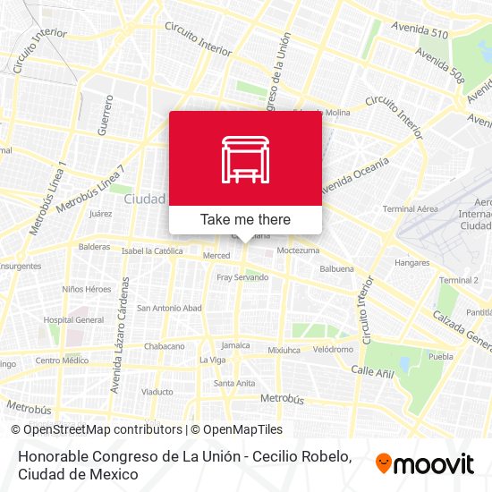 Honorable Congreso de La Unión - Cecilio Robelo map
