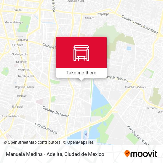 Manuela Medina - Adelita map