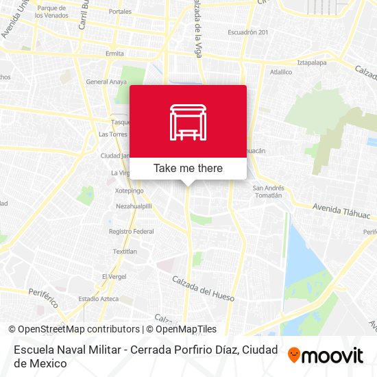 Escuela Naval Militar - Cerrada Porfirio Díaz map
