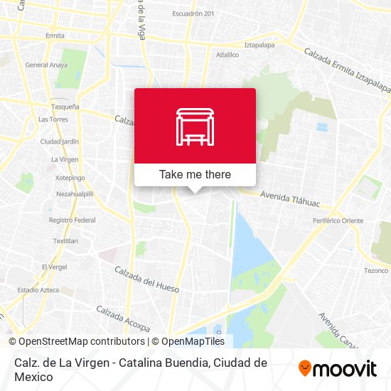 Calz. de La Virgen - Catalina Buendia map