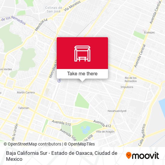Mapa de Baja California Sur - Estado de Oaxaca