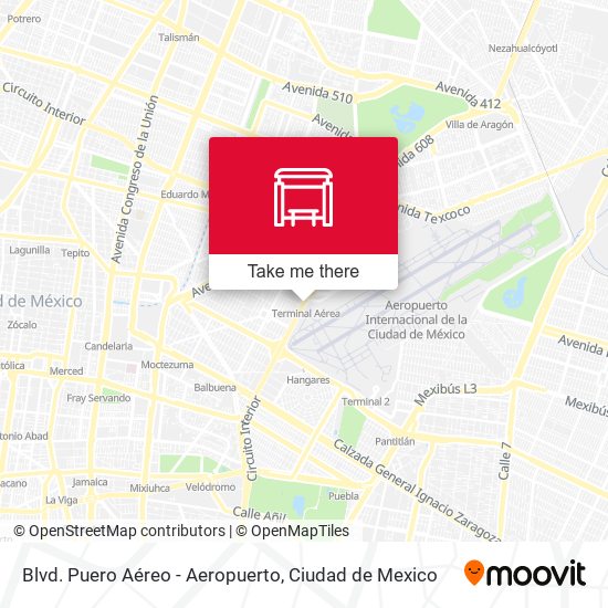 Blvd. Puero Aéreo - Aeropuerto map