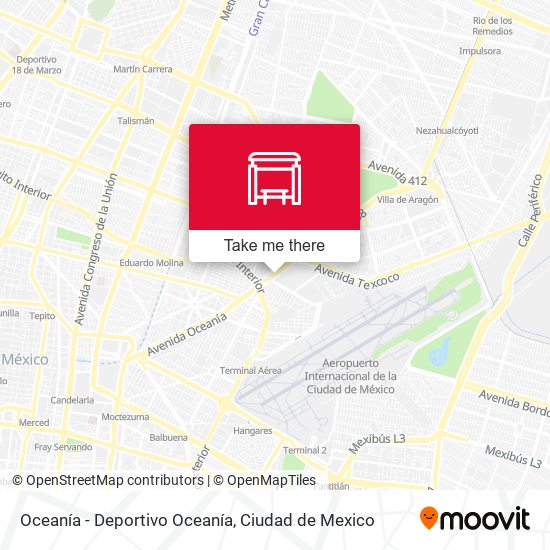 Oceanía - Deportivo Oceanía map