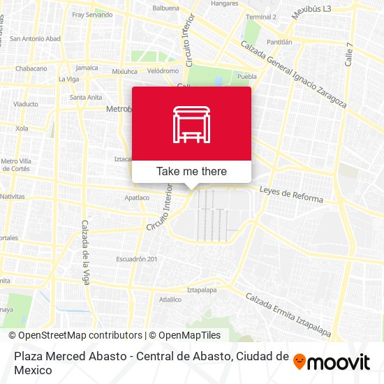 Mapa de Plaza Merced Abasto - Central de Abasto