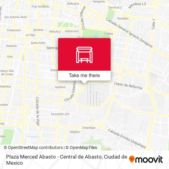 Plaza Merced Abasto - Central de Abasto map