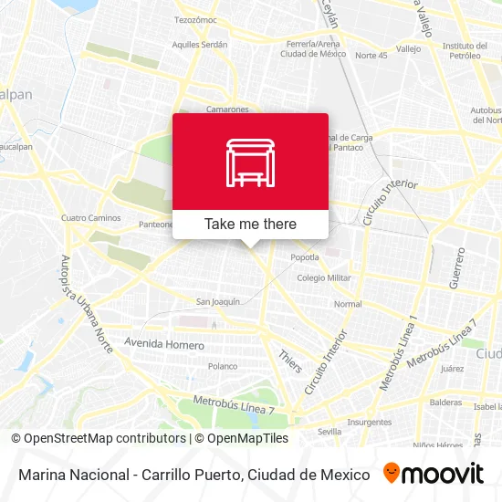 Mapa de Marina  Nacional - Carrillo Puerto