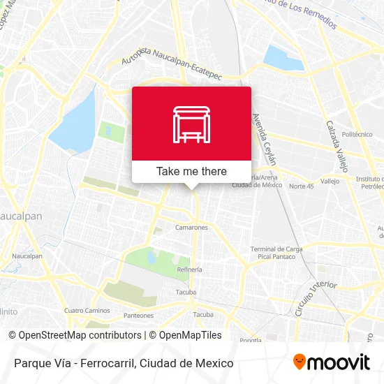 Parque Vía - Ferrocarril map