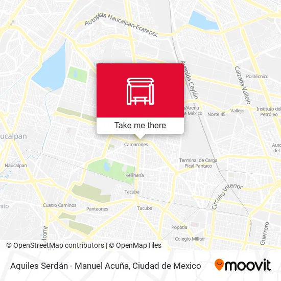 Aquiles Serdán - Manuel Acuña map