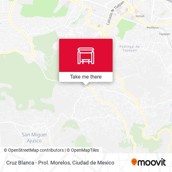 Cruz Blanca - Prol. Morelos map