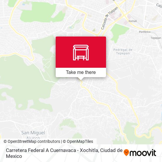 Carretera Federal A Cuernavaca - Xochitla map