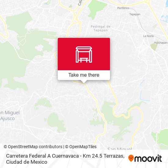 Carretera Federal A Cuernavaca - Km 24.5 Terrazas map