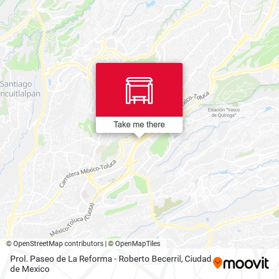 Prol. Paseo de La Reforma - Roberto Becerril map