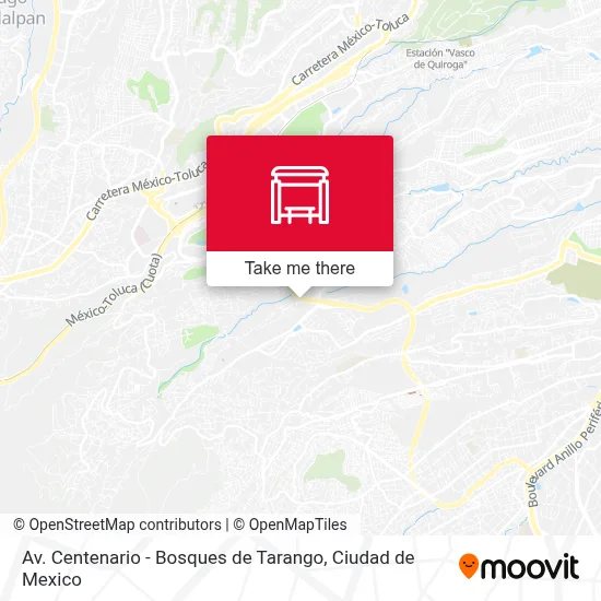 Av. Centenario - Bosques de Tarango map