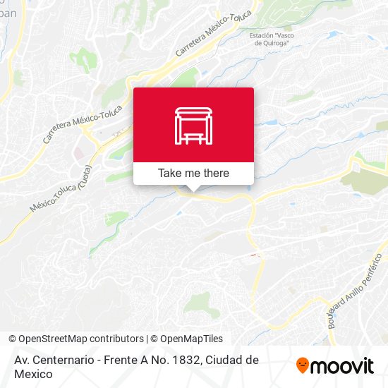 Av. Centernario - Frente A No. 1832 map