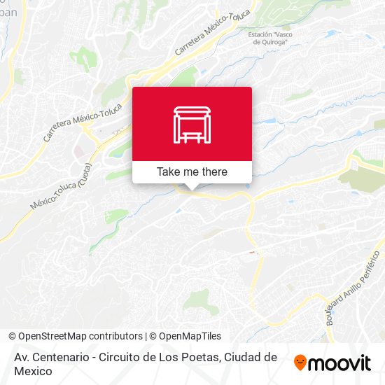 Av. Centenario - Circuito de Los Poetas map