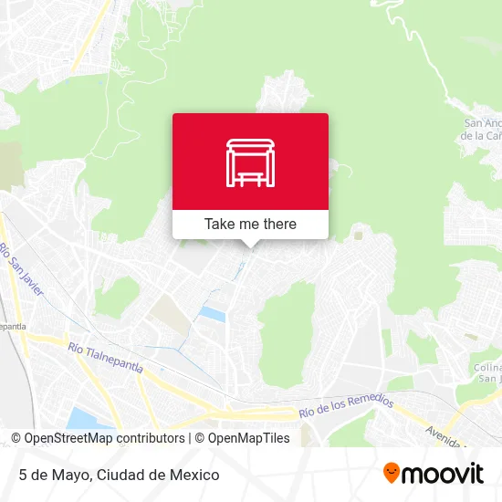 5 de Mayo map