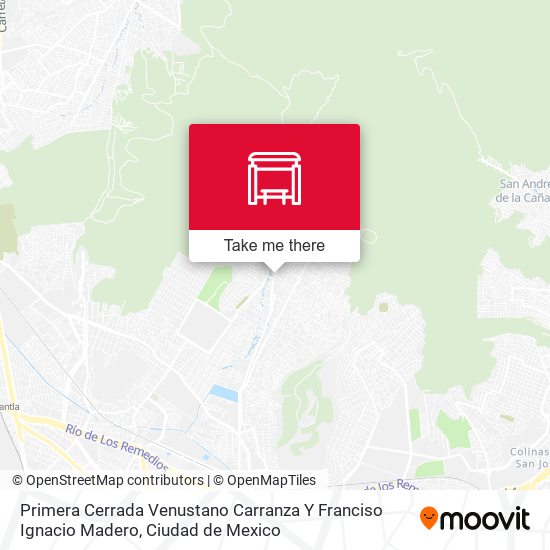 Primera Cerrada Venustano Carranza Y Franciso Ignacio Madero map