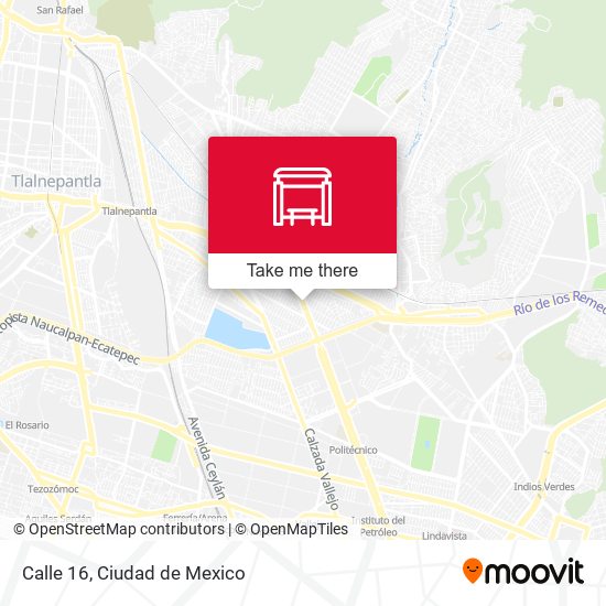 Calle 16 map