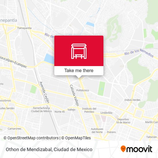 Othon de Mendizabal map