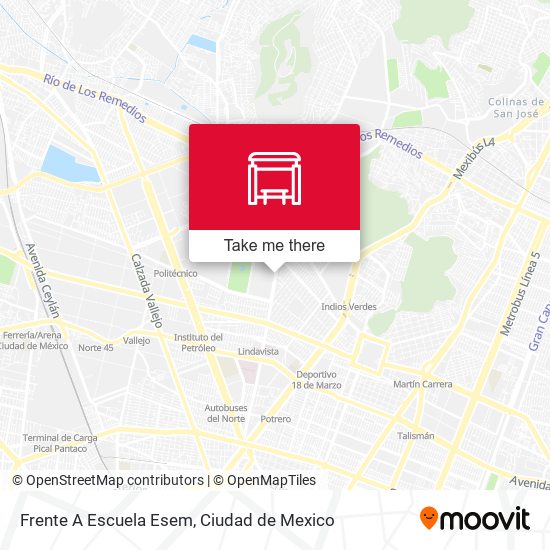 Frente A Escuela Esem map