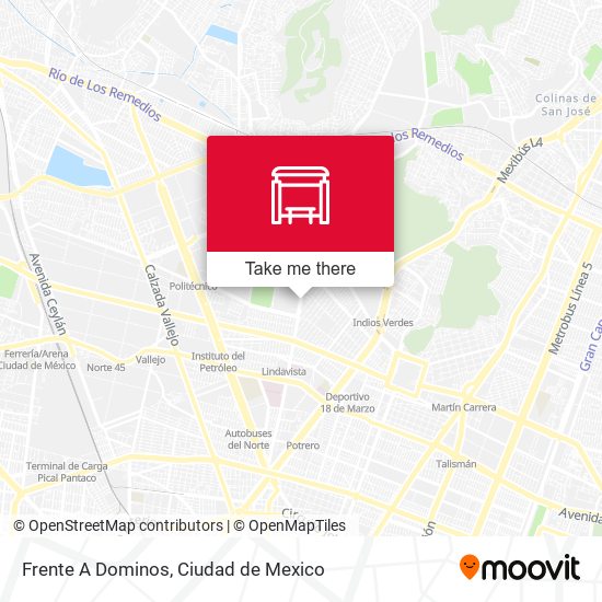Mapa de Frente A Dominos