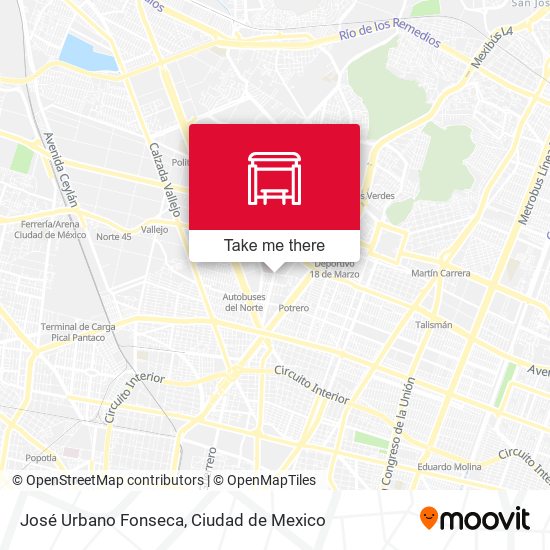 José Urbano Fonseca map