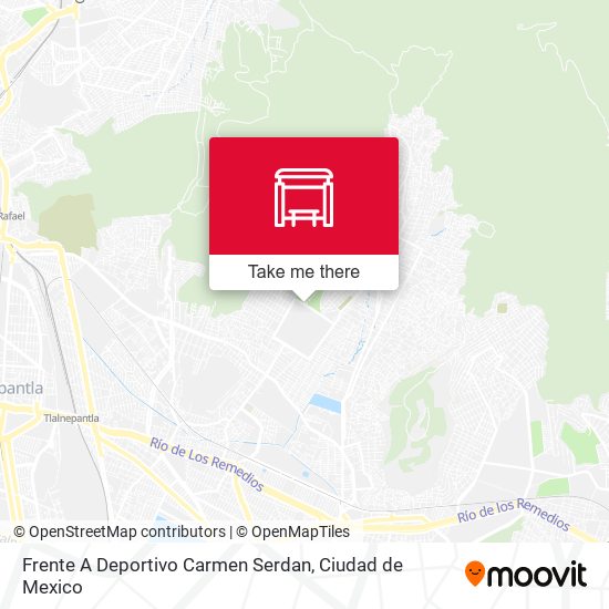 Mapa de Frente A Deportivo Carmen Serdan