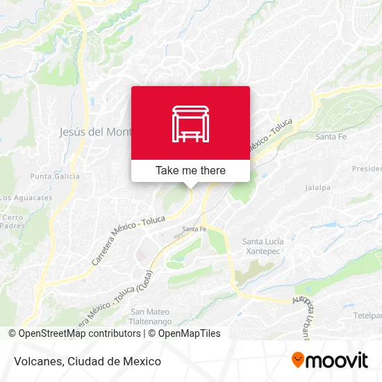 Volcanes map
