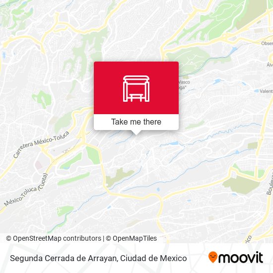 Segunda Cerrada de Arrayan map