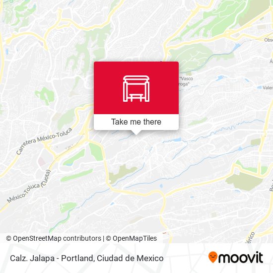 Calz. Jalapa - Portland map