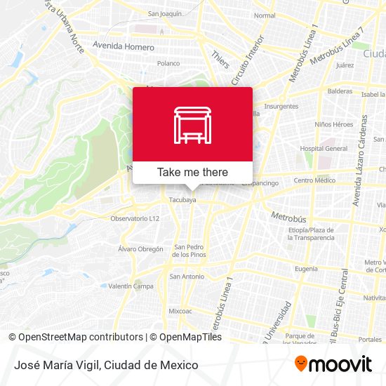 José María Vigil map
