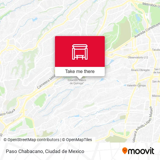 Paso Chabacano map