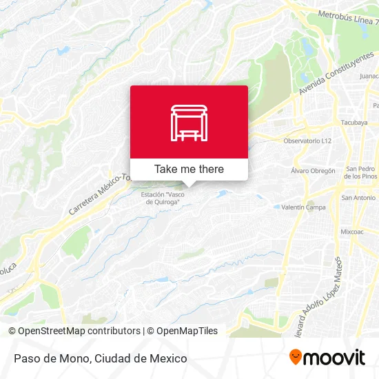 Paso de Mono map