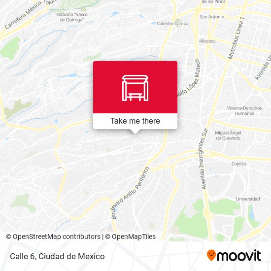 Calle 6 map