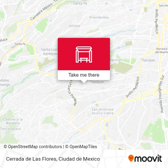 Cerrada de Las Flores map